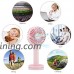 Votones Personal Mini Fan  Portable Handheld Electric Rechargeable Fan  Small Quiet Silent Fan with USB Foldable Handle Desktop for Home  Office  Travel  Camping and Beach-Pink - B07F9RNM9P